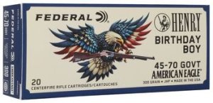 Náboj kulový Federal, Henry Birthday Boy, .45-70 Govt., 300GR (19,44g), JSP