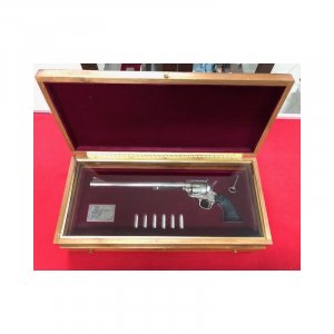 Revolver Colt, Model: SAA Ned Buntline, Ráže: .45LC, hl.: 12", Commemorative, nikl