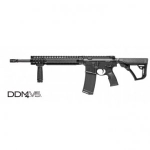 Puška sam. Daniel Defense, Model: DDMSR-15 V5, Ráže: .223 Rem, hl.: 16", RIS předpažbí, če