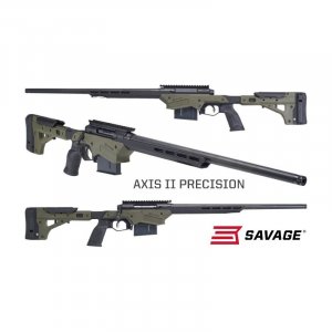 Kulovnice opak. Savage Arms, Model: AXIS II Precision, Ráže: 6,5mm CRM hl.: 61cm, OD Green