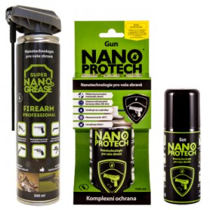 Mazací, čistící a antikorozní sprej NANOPROTECH, GUN Professional, 300ml