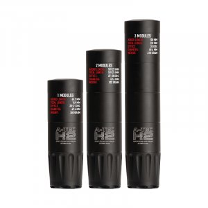 Tlumič A-TEC, model H2, 3 modulový, pro ráže do .338" (8,5mm), na závit M15x1mm