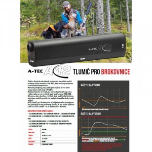 Tlumič A-TEC, A12, pro brokovnice ráže 12x70mm, s navážkou 42g broků do 3,5mm