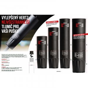 Tlumič A-TEC, model H2, 3 modulový, pro ráže do 6,5mm, na závit 9/16"-28 UNEF