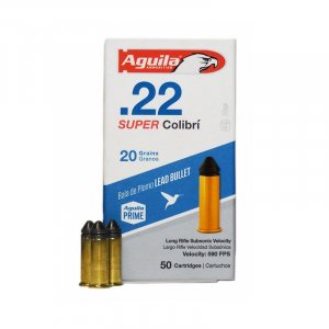 Náboj kulový Aguila, Super Colibri Subsonic, .22 LR, 20GR (1,3g), Lead, 1B220339