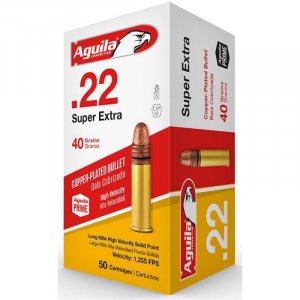 Náboj kulový Aguila, Super Extra HV, .22LR, 40GR, (2,6g), poměděnná HV SP, 1B220328