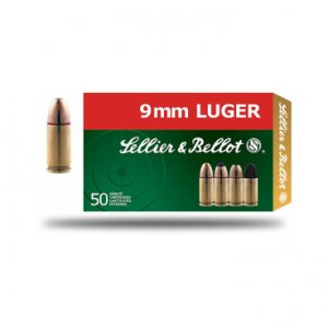 Náboj kulový Sellier a Bellot, Pistol-Revolver, 9mm Luger, 124GR/8,00g, FMJ
