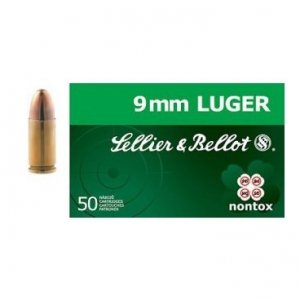 Náboj kulový Sellier a Bellot, Pistol-Revolver, 9mm Luger, 124GR/8,00g, TFMJ, Non Tox