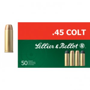 Náboj kulový Sellier a Bellot, Pistol-Revolver, .45 Colt, 250GR/15,60g, LFN