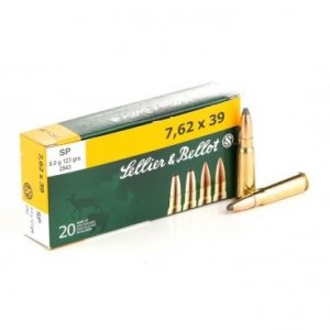 Náboj kulový Sellier a Bellot, Standard, 7,62x39mm, 124GR/8,00g, SP