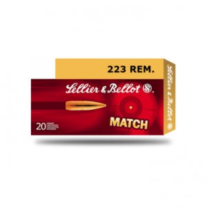 Náboj kulový Sellier a Bellot, Match, .223 Rem, 69GR/4,50g, HPBT