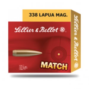 Náboj kulový Sellier a Bellot, Match, .338 LapuaMag, 248GR/16,20g, HPBT