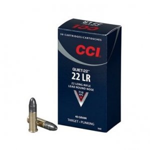 Náboj kulový CCI, Subsonic Quiet Q-22, .22LR, 40GR (2,6g), LRN