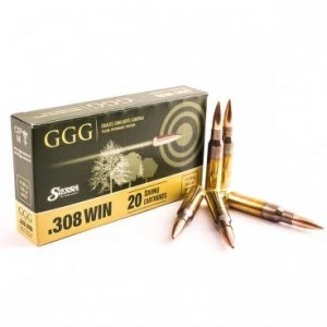 Náboj kulový GGG, MatchKing, .308 Win, 168GR, Sierra MatchKing HPBT