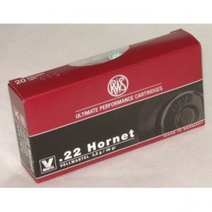 Náboj kulový RWS, V-Mantel, .22 Hornet, 46GR/ 3g, V- Mantel