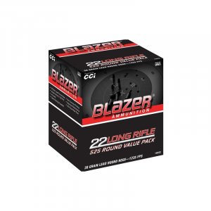 Náboj kulový CCI Blazer, High Velocity, .22LR, 38GR, LRN, balení 525ks