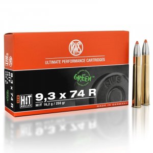 Náboj kulový RWS, HIT-MATRIX, 9,3x74R, 250GR/ 16,2g, HIT Green