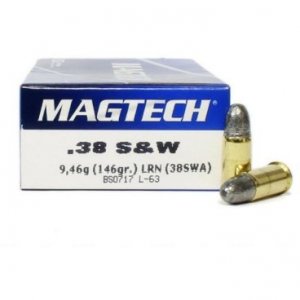 Náboj kulový Magtech, .38 Smith a Wesson, 146GR, LRN