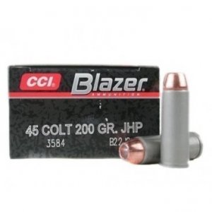 Náboj kulový CCI, Blazer Aluminium, .45 Colt, 200GR (12,90g), JHP