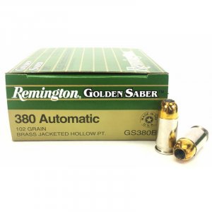 Náboj kulový Remington, Golden Saber, .380 Auto, 102GR (6,6g), BJHP