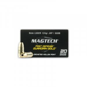 Náboj kulový Magtech, First Defense Guardian Gold, 9mm Luger, 124GR (8,0g), JHP