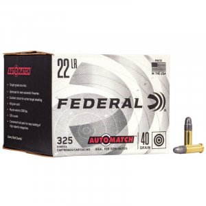 Náboj kulový Federal, Champion Auto Match, .22LR, 40GR (2,6g), Solid, balení 325ks