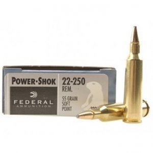 Náboj kulový Federal, Power Shok, .22-250 Rem., 55GR, SP