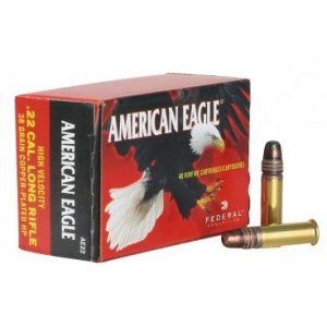 Náboj kulový Federal, American Eagle, .22 LR, 38GR (2,4g), Copper Plated HP
