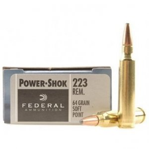 Náboj kulový Federal, Power-Shok, .223 Rem., 64GR, SP