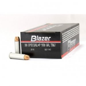 Náboj kulový CCI, Blazer Aluminium, .38 Spec. +P, 158GR (10,25g), FMJ