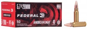 Náboj kulový Federal, American Eagle, 5,7x28mm, 40GR (2,5g), FMJ