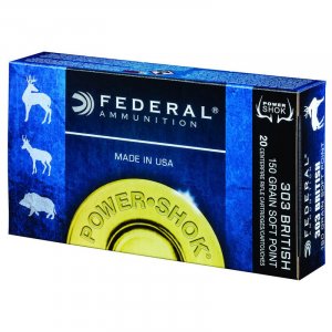 Náboj kulový Federal, Power Shok, .303 British, 150GR (9,7g), Soft Point