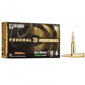 Náboj kulový Federal, Gold Medal, 6,5mm Creedmoor, 140GR, Sierra MatchKing