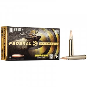 Náboj kulový Federal, Premium, .300 Win.Mag., 185GR (11,9g), Berger Hybrid Hunter