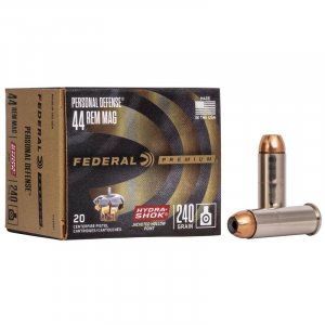 Náboj kulový Federal, Personal Defense, .44 Rem.Mag., 240GR (15,5g), Hydra-Shok JHP