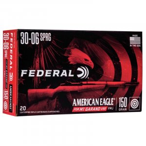 Náboj kulový Federal, American Eagle, .30-06 Spr., 150GR (9,7g), FMJ, pro pušky M1 Garand