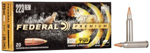 Náboj kulový Federal, Premium Vital Shok, .223 Rem., 55GR, Nosler Ballistic Tip