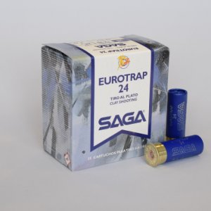 Náboj brokový SAGA, EUROTRAP 24, 12x70mm, brok 2, 4mm/ 7,5, 24g