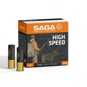 Náboj brokový SAGA, HIGH SPEED 36, 12x70mm, brok 4mm/ 1, 36g