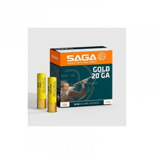 Náboj brokový Saga, 20C Gold, 20-70mm, brok 2,5mm, 28g