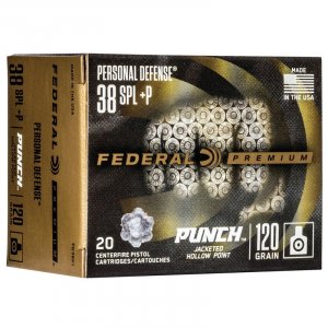 Náboj kulový Federal, Premium Self Defense,.38 Spec., 120GR (7,7g), JHP Punch