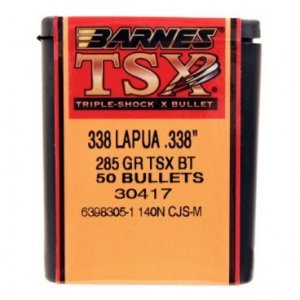Střela Barnes, Triple Shock X, .338 Lapua, 285GR (18,4g), TSX BT