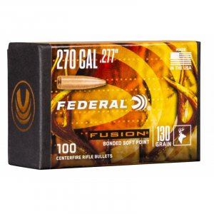 Střela Federal, Fusion, .270"/.277", 130GR (8,4g), Bonded Soft Point