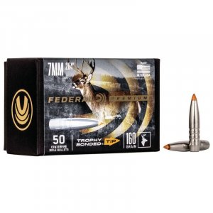 Střela Federal, Premium, 7mm/.284", 160GR (10,3g), Trophy Bonded Tip CB