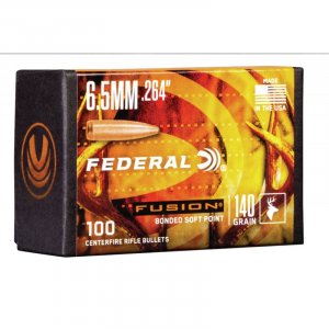 Střela Federal, Fusion, 6,5mm/.264", 140GR (9,0g), Bonded Soft Point