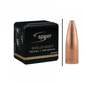 Střela Speer, Gold Dot, .30"/.308", 168GR (10,8g), Gold Dot HP