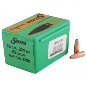 Střela Sierra, Rifle Game King, .224/ 5,69mm Dia, 55GR, Game King HPBT