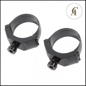 Kroužky Contessa, pro základny montáže Contessa, 30mm, výška 3mm, černé