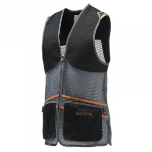 Střelecká vesta Beretta Full Mesh, velikost: 2XL, barva: černo-šedá