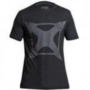Tričko VERTX, s krátkým rukávem, černé s logem "Steel", vel.: M